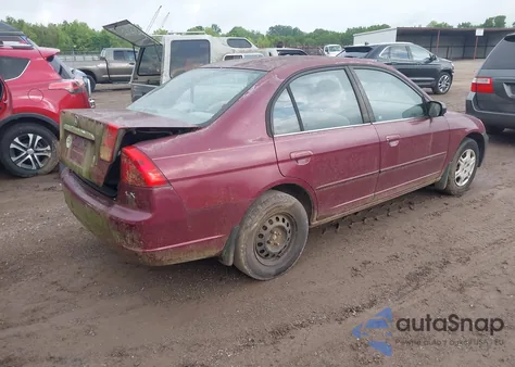 2002 Honda Civic Lx from USA, damaged, VIN 2HGES16582H590845